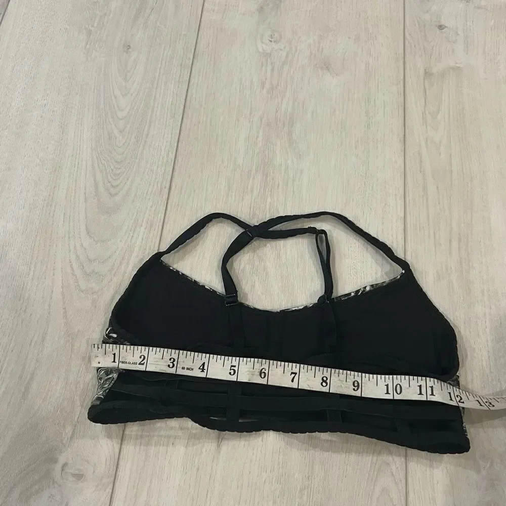 lululemon athletica Black Patterned Sports Bra
